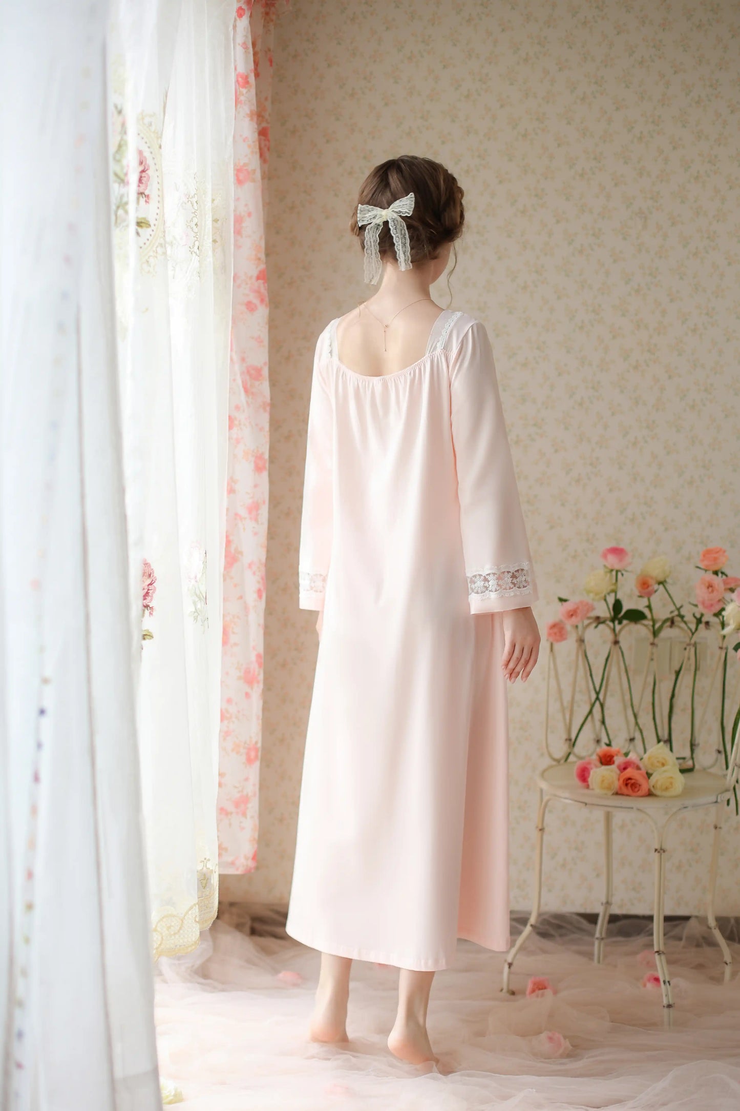 Classical elegant Nightgown/Home wear