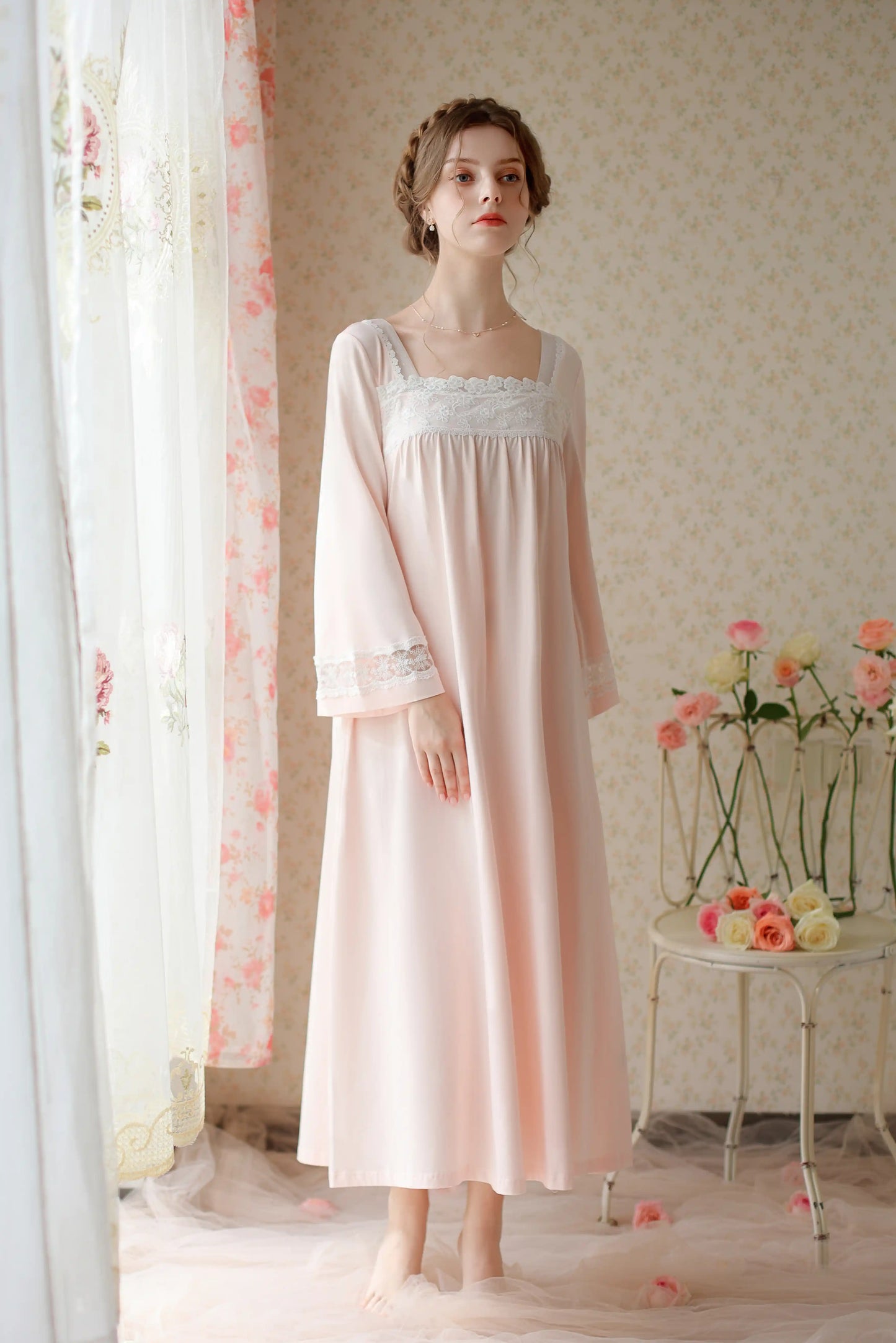 Classical elegant Nightgown/Home wear