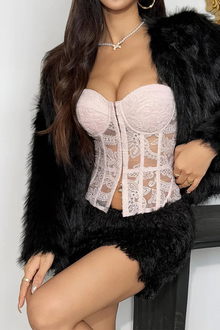 French Embroidered Corset Top