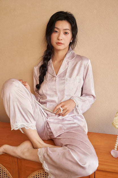 Oriental lace pajamas - Qingfengmingyue