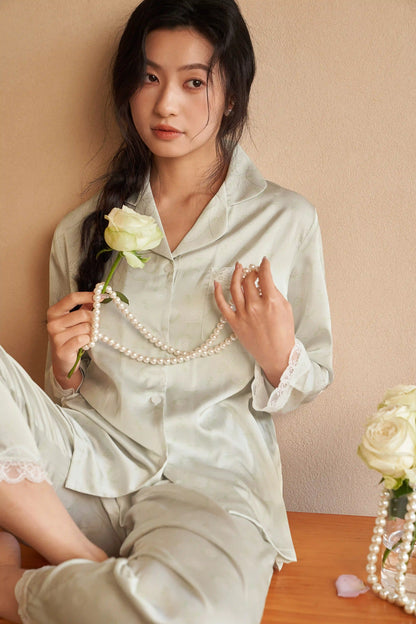 Oriental lace pajamas - Qingfengmingyue