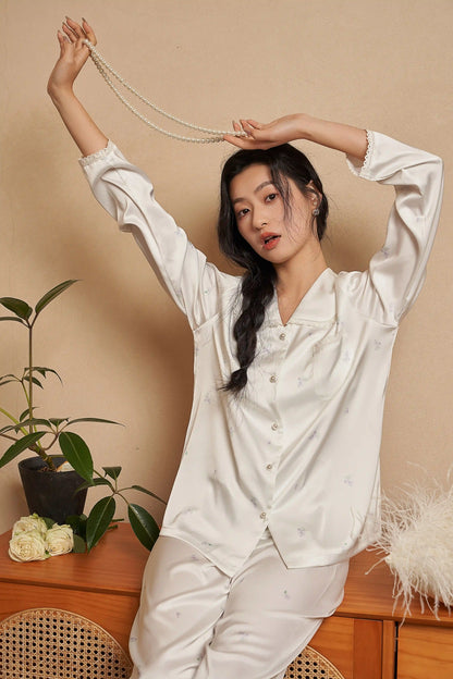 Oriental lace pajamas - elegant beauty