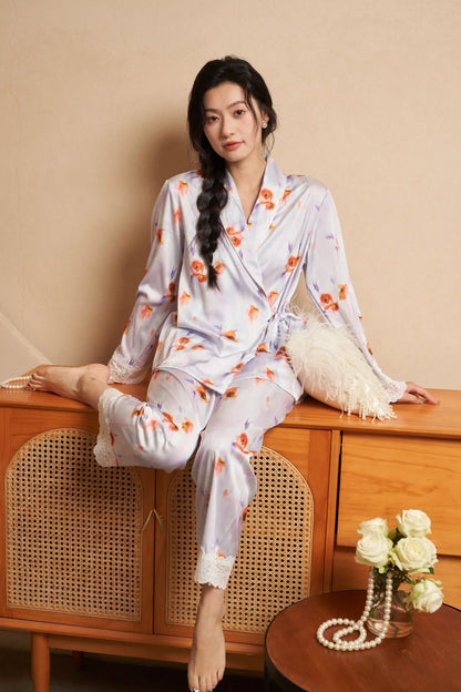 Oriental lace pajamas - Qionghua Sleeping Dream