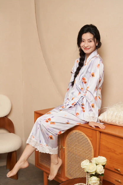 Oriental lace pajamas - Qionghua Sleeping Dream