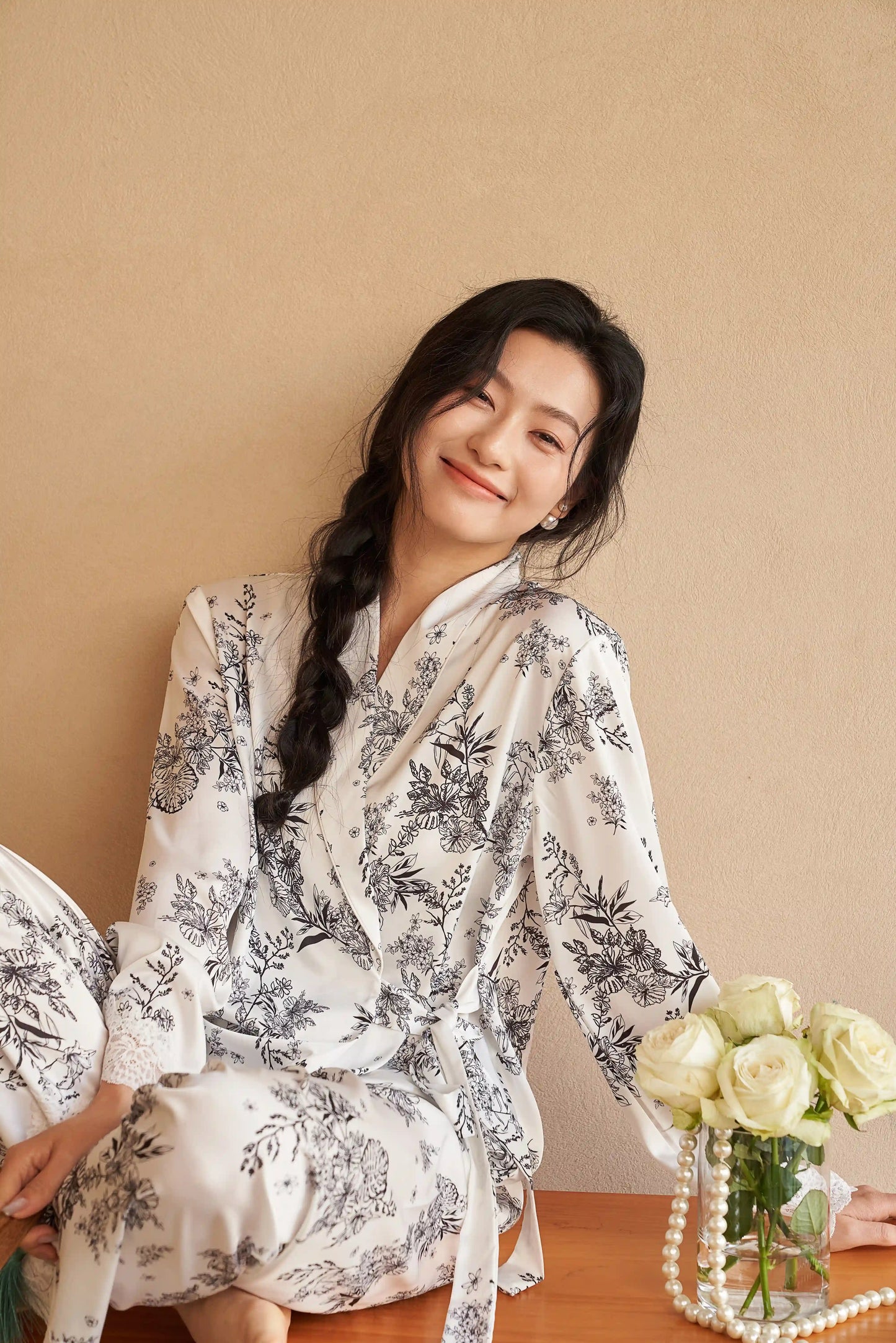 Oriental lace pajamas - Qionghua Sleeping Dream - Special style