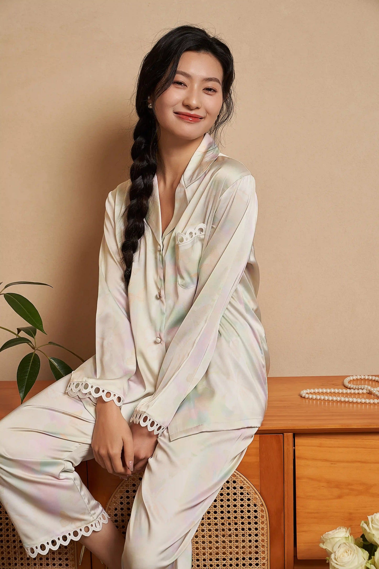 Oriental lace pajamas - Yunjin Butterfly Dance