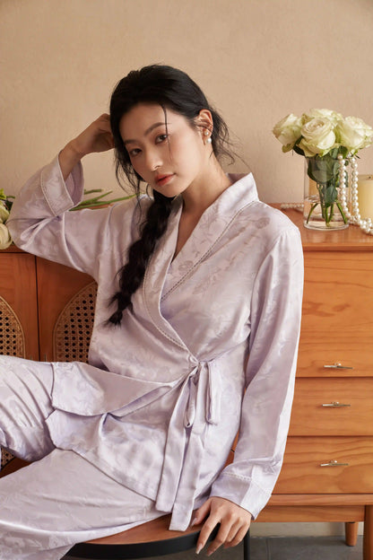 Oriental style pajamas - The beauty of ancient rhyme - Purple