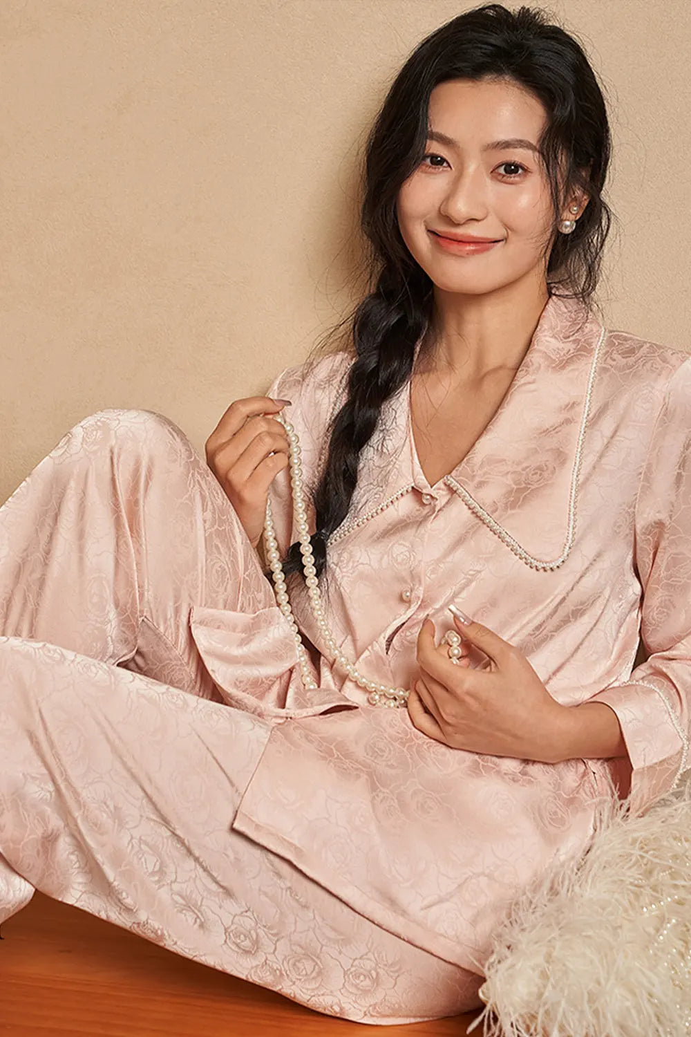 Oriental style pajamas - Scroll of Mountain and Water